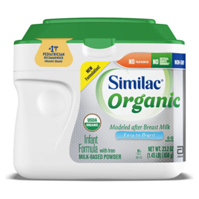 similac organic infant formula with iron baby formula 1 qt