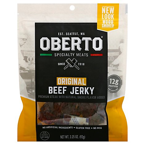 Oberto Beef Jerky Original - 3.25 Oz