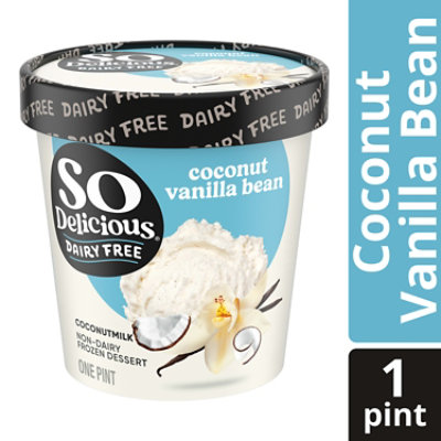 So Delicious Frozen Dessert Dairy Free Coconut Milk Vanilla Bean - 1 Pint - Image 2