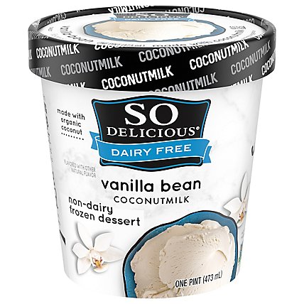 So Delicious Frozen Dessert Dairy Free Coconut Milk Vanilla Bean - 1 Pint - Image 1