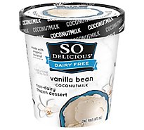 So Delicious Frozen Dessert Dairy Free Coconut Milk Vanilla Bean - 1 Pint