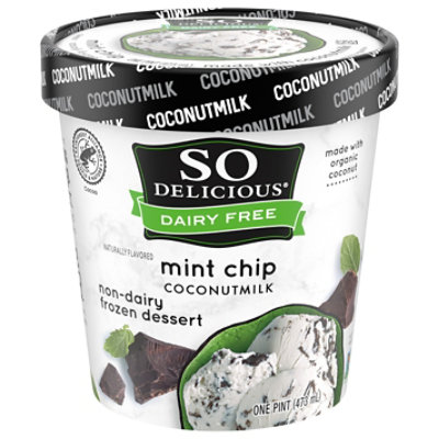 So Delicious Frozen Dessert Dairy Free Coconut Milk Mint Chip - 1 Pint - Image 3