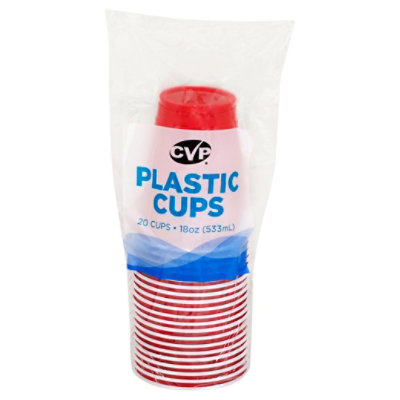 CVP Cups Plastic - 20 Count - Image 1