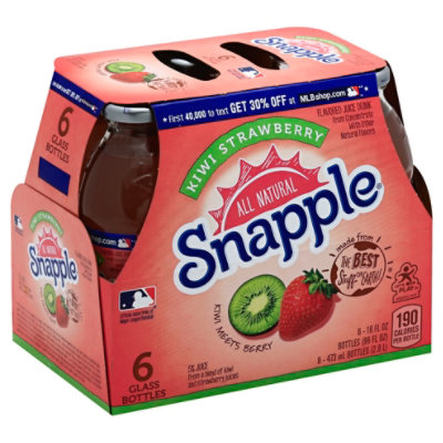 Snapple Juice Drink Kiwi Strawberry - 6-16 Fl. Oz.