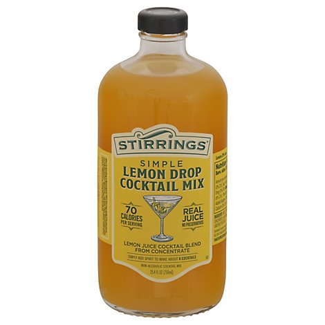 Stirrings Cocktail Mix Simple Lemon Drop - 750 Ml