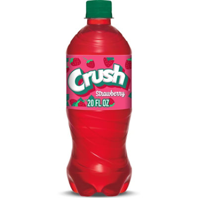 Crush Strawberry Soda Bottle - 20 Fl. Oz. - Image 1