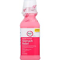 Signature Care Stomach Relief Regular Strength Bismuth Subsalicylate 525mg - 8 Fl. Oz. - Image 2