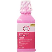 Signature Care Stomach Relief Regular Strength Bismuth Subsalicylate 525mg - 12 Fl. Oz. - Image 2