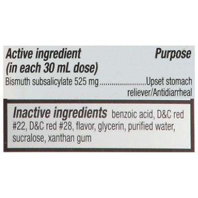 Signature Select/Care Stomach Relief Regular Strength Bismuth Subsalicylate 525mg - 12 Fl. Oz. - Image 3