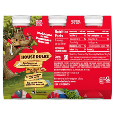Danimals Strawberry Explosion Smoothies - 6-3.1 Fl. Oz - Image 2