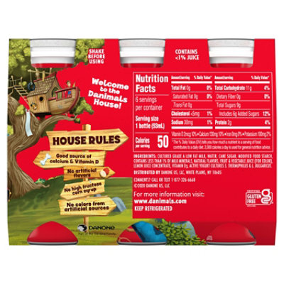 Danimals Swingin' Strawberry Banana Smoothies - 6-3.1 Fl. Oz - Image 2