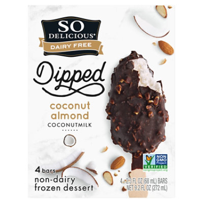 So Delicious Dairy Free Coconut Almond Coconut Milk Frozen Dessert Bar - 4-2.3 Oz - Image 2