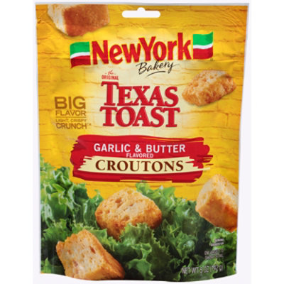 New York The Original Texas Toast Croutons Garlic & Butter Flavor - 5 Oz - Image 1