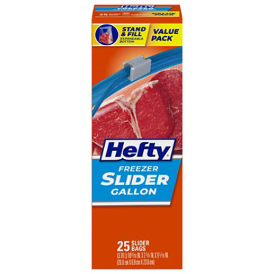 Hefty Freezer Slider Bags Freezer Gallon