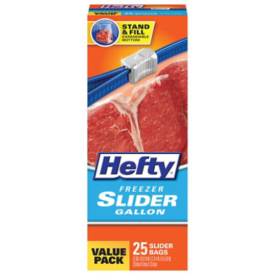 Hefty Freezer Slider Bags Freezer Gallon - 25 Count