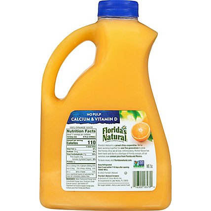 Florida's Natural Orange Juice No Pulp with Calcium Chilled - 89 Fl. Oz. - Image 5