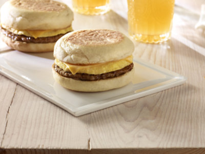 Jimmy Dean Sausage Egg & Cheese English Muffin Sandwiches 4 Count - Image 2