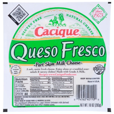 Queso Fresco: Official Nutrition Facts (2023 Review &Summary)