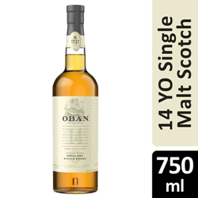 Oban 14 Year Old Single Malt Scotch Whisky - 750 Ml