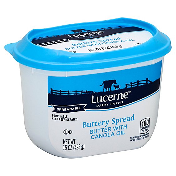 Lucerne Butter Spreadable With Canola Oil - 15 Oz