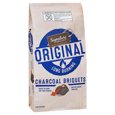 Signature SELECT Charcoal Briquets Long Burning Original - 15.4 Lb - Image 1