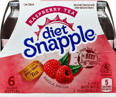 Snapple Diet Iced Tea Raspberry - 6-16 Fl. Oz. - Image 3