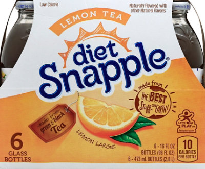 Snapple Diet Iced Tea Lemon - 6-16 Fl. Oz. - Image 2