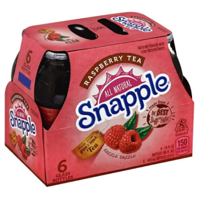 Snapple Peach Tea, 16 Fl Oz Glass Bottle, Fruit & Berry