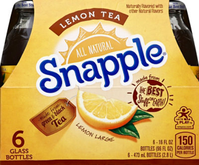 Snapple Iced Tea Lemon - 6-16 Fl. Oz. - Image 2