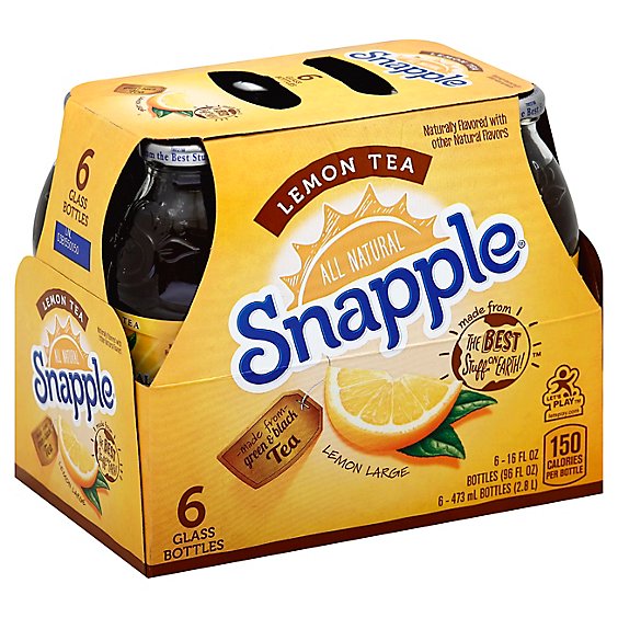 Snapple Iced Tea Lemon - 6-16 Fl. Oz.