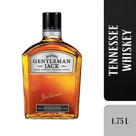 Jack Daniels Gentleman Jack Tennessee Whiskey 80 Proof In Bottle - 1.75 Liter