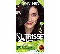 Garnier Nutrisse Nourishing 20 Soft Black Hair Color Creme - Each