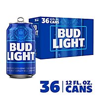 Bud Light Beer In Cans - 36-12 Fl. Oz. - Image 1