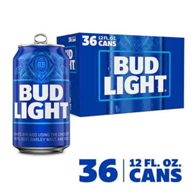 Bud Light Beer Cans - 36-12 Fl. Oz.