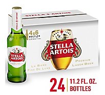 Stella Artois Premium Lager Beer Bottles - 24-11.2 Fl. Oz.