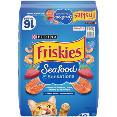 Friskies Cat Food Dry Seafood Sensations Seafood - 16 Lb - Image 1