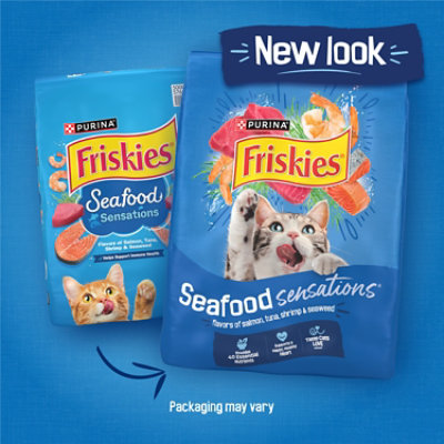 Friskies Cat Food Dry Seafood Sensations Seafood - 16 Lb - Image 2