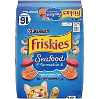 Friskies Cat Food Dry Seafood Sensations Seafood - 16 Lb - Image 1