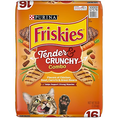 Friskies Cat Food Dry Tender & Crunchy Combo Bag - 16 Lb