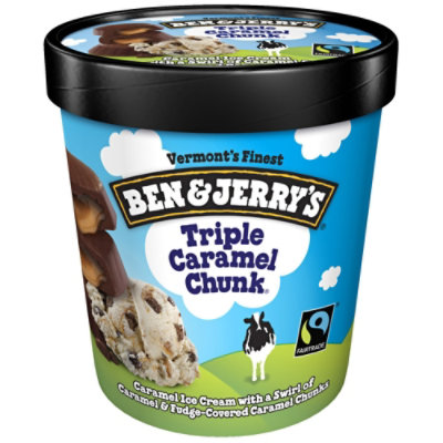 Ben & Jerry's Triple Caramel Chunk Ice Cream - 16 Oz