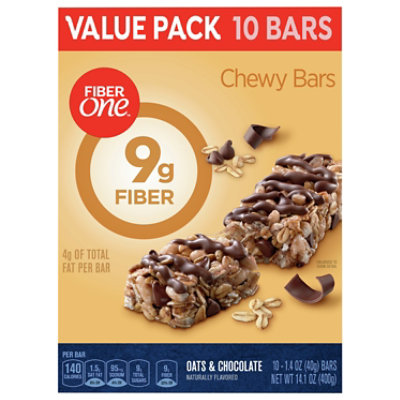 Fiber One Bars Chewy Oats & Chocolate Value Pack - 10-1.4 Oz - Image 3