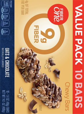 Fiber One Bars Chewy Oats & Chocolate Value Pack - 10-1.4 Oz - Image 6