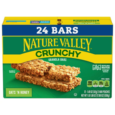 Nature Valley Granola Bars Crunchy Oats N Honey Value Pack 24 1 49 Oz Safeway