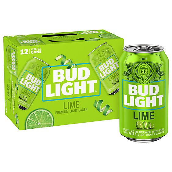Bud Light Lime Beer In Cans - 12-12 Fl. Oz.