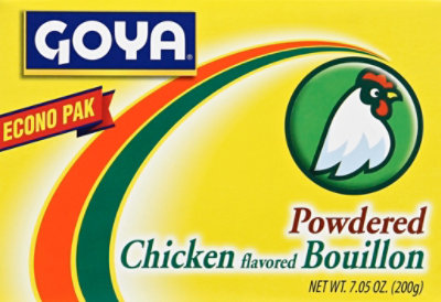 Goya Bouillon Powdered Chicken Flavored Box - 7.05 Oz - Image 2