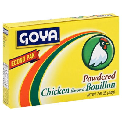Goya Bouillon Powdered Chicken Flavored Box 7.05 Oz Albertsons