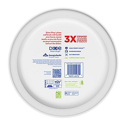 Dixie Ultra Paper Plates Printed 10 1/16 Inch - 100 Count - Image 4