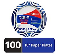 Dixie Ultra Paper Plates Printed 10 1/16 Inch - 100 Count