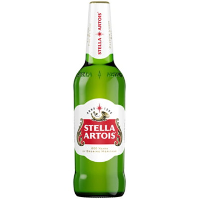 Stella Artois Lager Beer Bottle - 22.4 Fl. Oz.