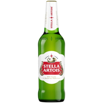 Stella Artois Lager Beer Bottle - 22.4 Fl. Oz. - Image 1